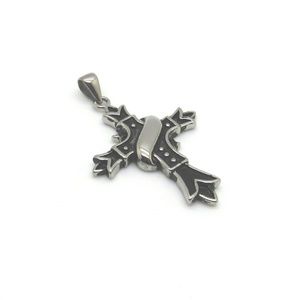 Stainless Steel Cross Biker Pendant